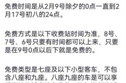 春节高速公路免费通行时间公布（高速公路春节从什么时候开始免费）