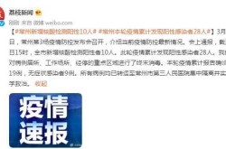 江苏常州疫情最新情况（常州疫情最新消息今天）