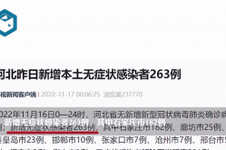 河北新增本土确诊22例无症状22例（河北发现一例无症状感染者）