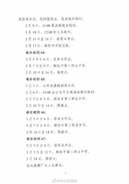 廊坊疫情最新消息今天新增一例（廊坊市最新疫情最新消息）