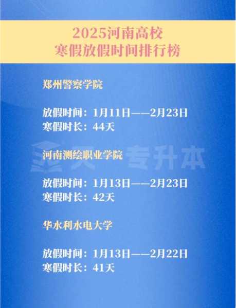 河南157所高校已全部放假（河南各地大学学校放假时间表）